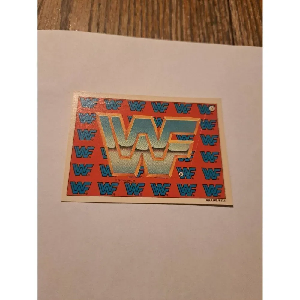 Vintage 1987 WWF Titan Sports Sticker Card 22 Puzzle Piece WWE Vintage Wrestling